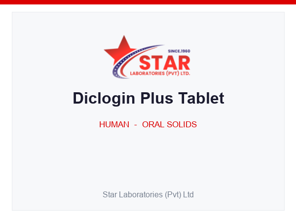 Diclogin Plus Tablet — Diclofenac Sodium 50 mg, Misoprostol 200 mcg — Human Oral Solid — by Star Laboratories