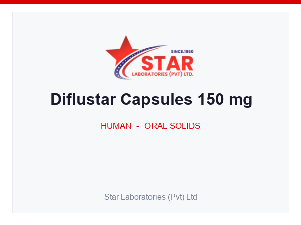 Diflustar Capsules 150 mg — Fluconazole 150 mg — Human Oral Solid — by Star Laboratories