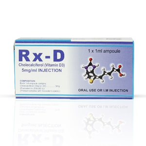 Rx-D Injection (Vit D3) — Cholecalciferol (Vitamin D3) 5 mg (200,000 IU) — Human Injectable — by Star Laboratories